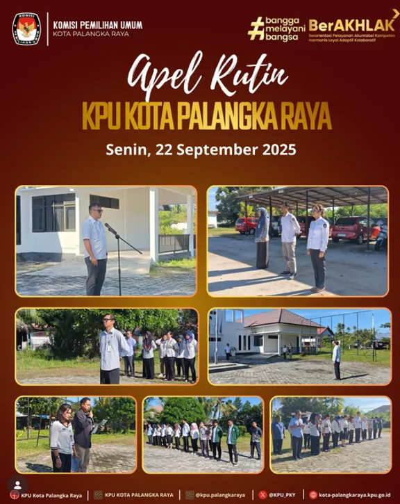 Apel Rutin KPU Kota Palangka Raya, Senin 22 September 2025