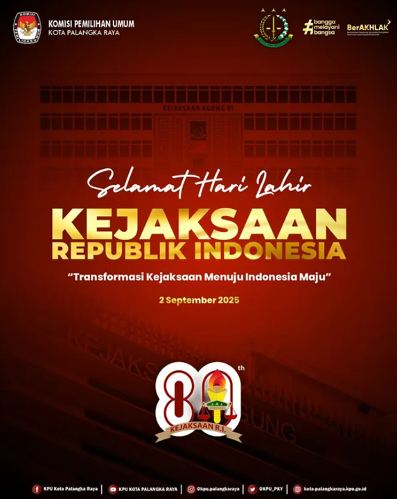 Selamat Hari Lahir Kejaksaan Republik Indonesia 2 September 2025