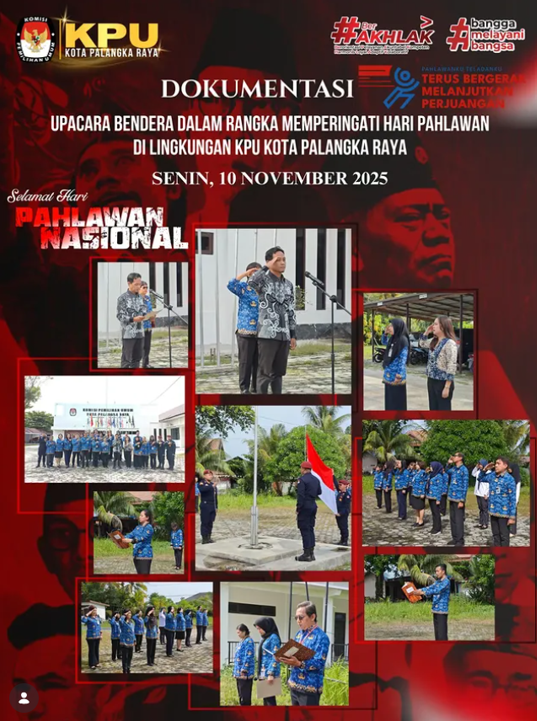 Dokumentasi Upacara Bendera dalam Rangka Memperingati Hari Pahlawan