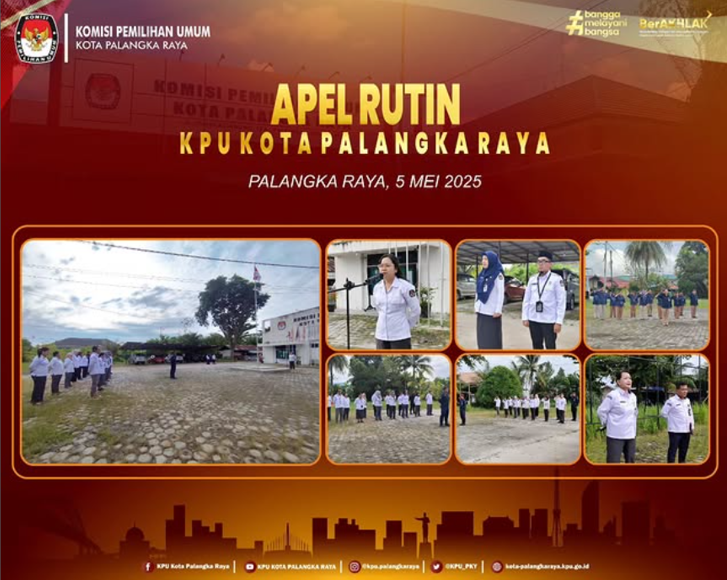 Apel Rutin KPU Kota Palangka Raya 05 Mei 2025