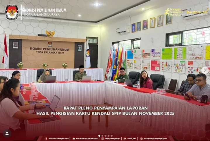Rapat Pleno Penyampaian Laporan Hasil Pengisian Kartu Kendali SPIP Bulan November 2025