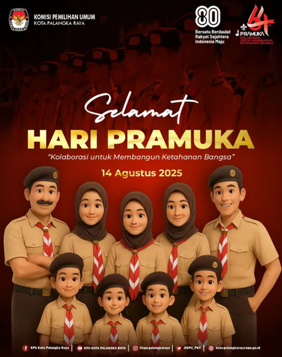 Selamat Hari Pramuka 14 Agustus 2025