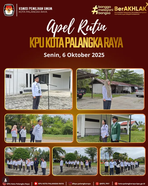 Apel Rutin KPU Kota Palangka Raya, Senin 06 Oktober 2025