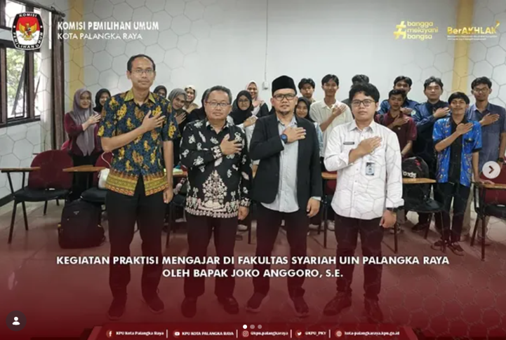 Kegiatan Praktisi Mengajar di Fakultas Syariah UIN Palangka Raya oleh Bapak Joko Anggoro, S.E.