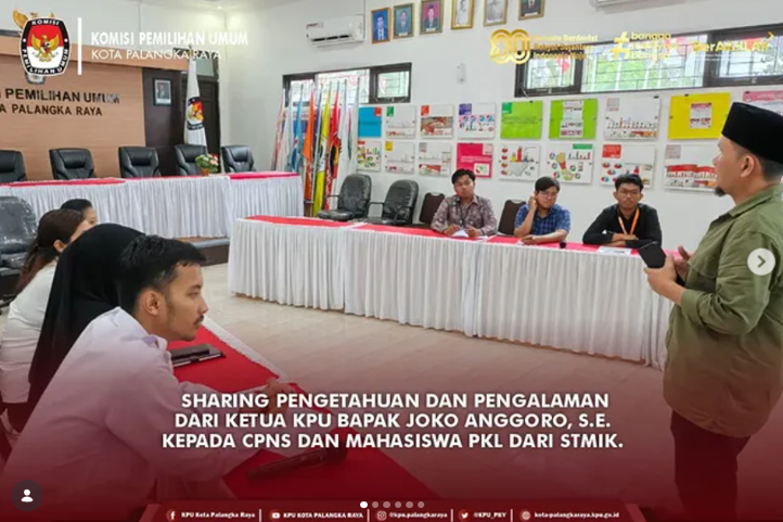 Sharing Pengetahuan dan Pengalaman dari Ketua KPU Bapak Joko Anggoro, S.E. Kepada CPNS dan Mahasiswa