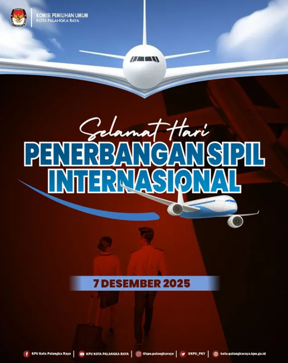 Selamat Hari Penerbangan Sipil Internasional 07 Desember 2025