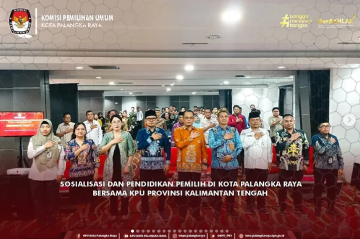 Sosialisasi dan Pendidikan Pemilih di Kota Palangka Raya Bersama KPU Provinsi Kalimantan Tengah