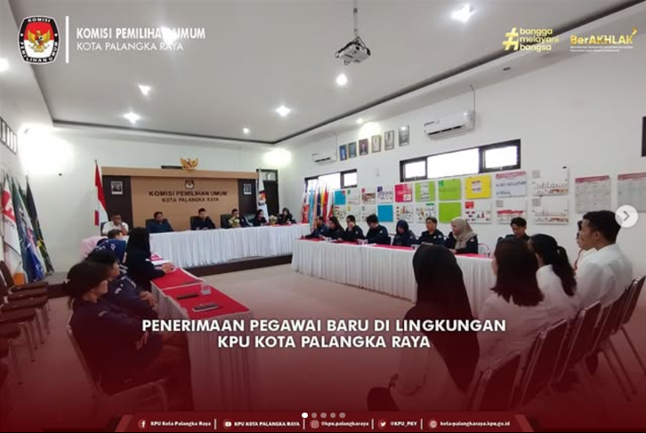 Penerimaan Pegawai Baru di Lingkungan KPU Kota Palangka Raya