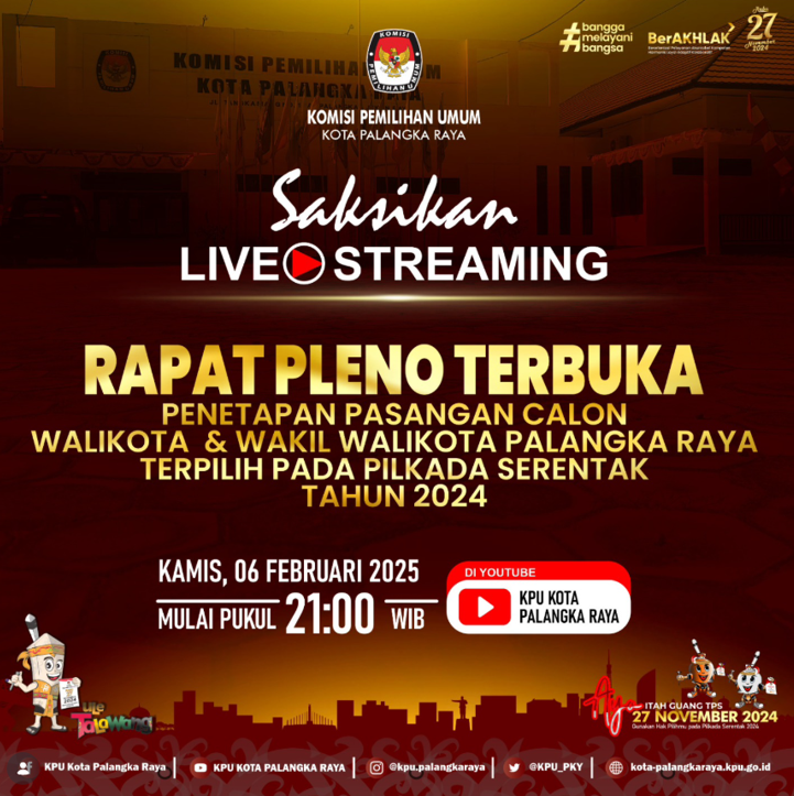 Live Steaming Rapat Pleno Terbuka
