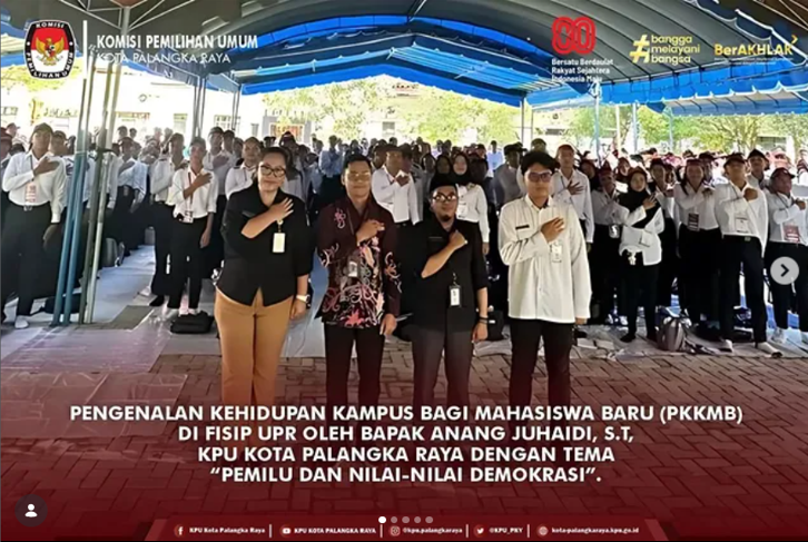 Pengenalan Kehidupan Kampus Bagi Mahasiswa Baru (PKKMB) di Fisip  UPR Oleh Bapak Anang Juhaidi, S.T,