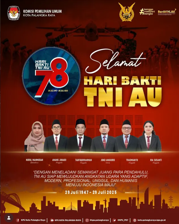 Selamat Hari Bakti TNI AU 29 Juli 2025