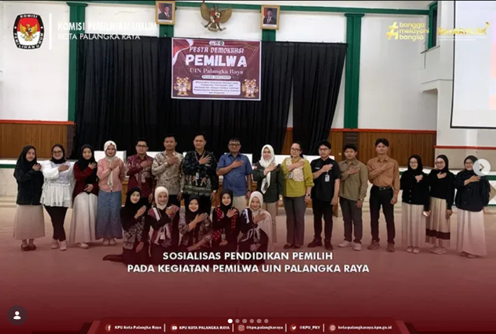 Sosialisasi Pendidikan Pemilih pada Kagiatan Pewilma UIN Palangka Raya