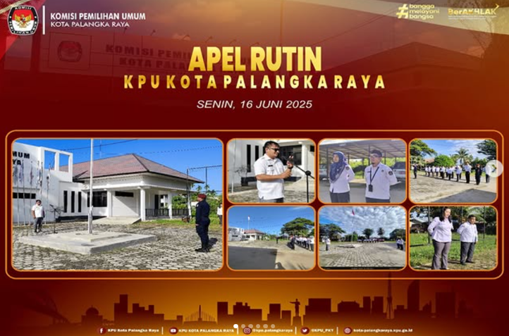 Apel Rutin KPU Kota Palangka Raya Senin, 16 Juni 2025