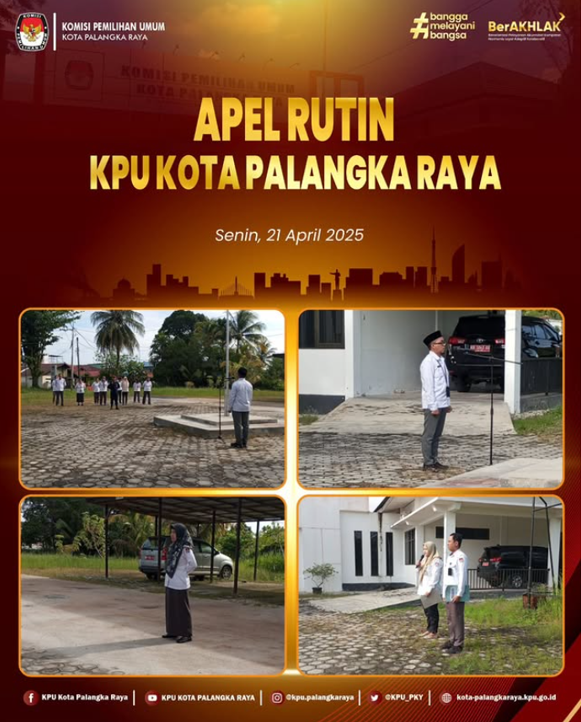 Apel Rutin KPU Kota Palangka Raya