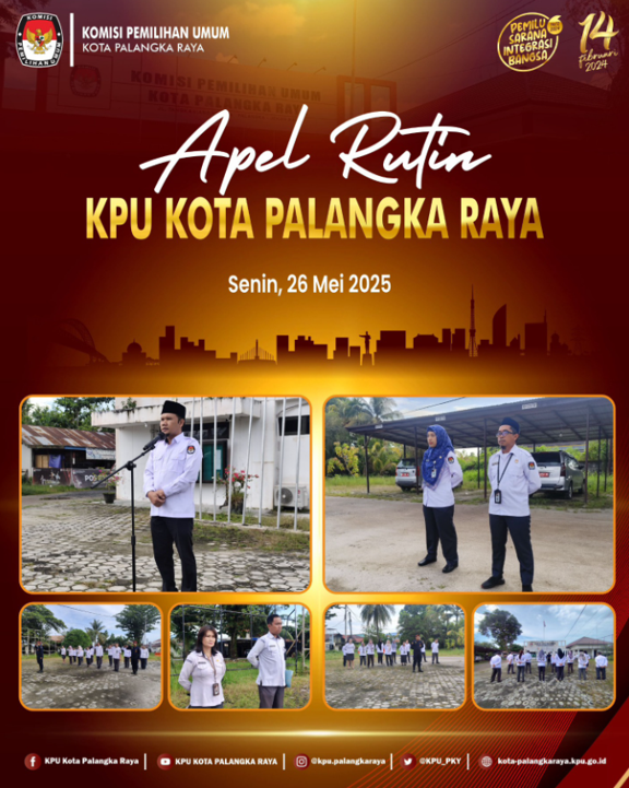 Apel Rutin KPU Kota Palangka Raya 26 Mei 2025