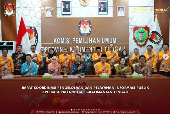 Rapat Koordinasi Pengelolaan dan Pelayanan Informasi Publik KPU Kabupaten /Kota Se-Kalimantan Tengah