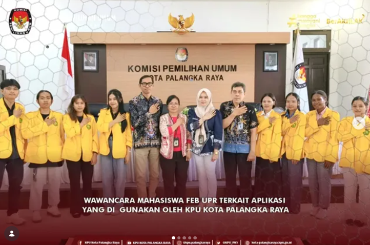 Wawancara Mahasiswa FEB UPR Terkait Aplikasi yang di Gunakan oleh KPU Kota Palangka Raya