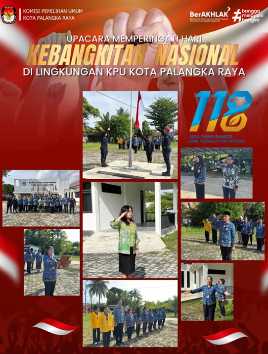Upacara Memperingati Hari Kebangkitan Nasional di Lingkungan KPU Kota Palangka Raya