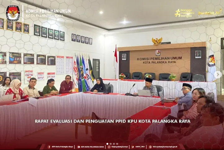Rapat Evaluasi dan Penguatan PPID KPU Kota Palangka Raya