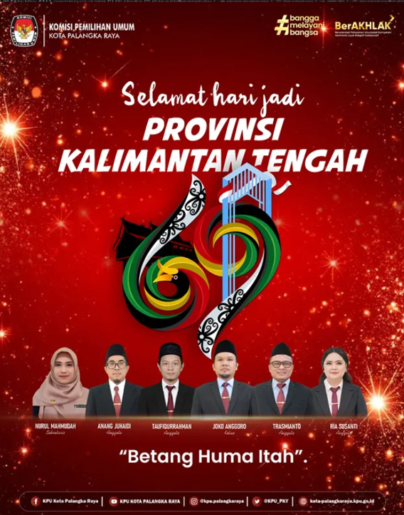 Selamat Hari jadi Provinsi Kalimantan Tengah