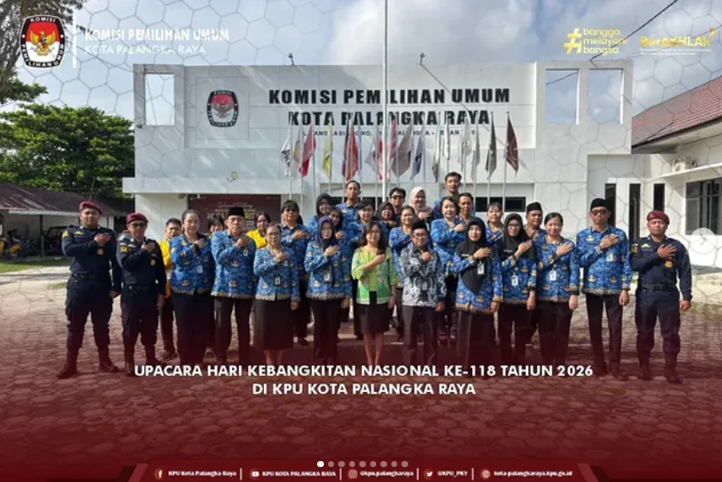 Upacara Hari kebangkitan Nasional Ke-118 Tahun  2026 di KPU Kota Palangka Raya