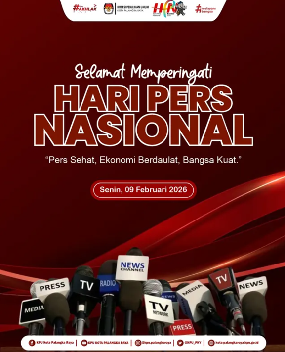 Selamat Memperingati Hari Pers Nasional, Senin 09 Februari 2026