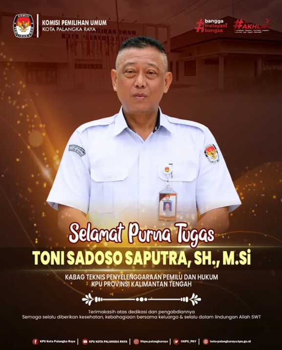 Selamat Purna Tugas Toni Sadoso Saputra, SH., M.Si