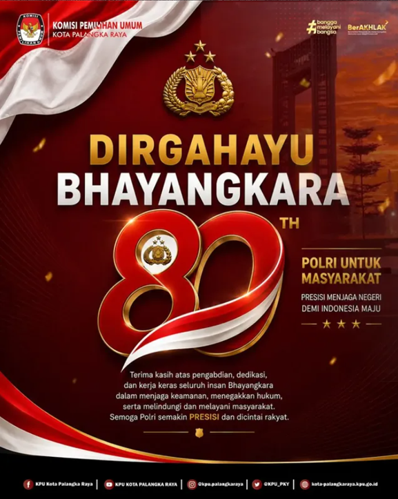 Dirgahayu Bhayangkara 80th Polri Untuk Masyarakat
