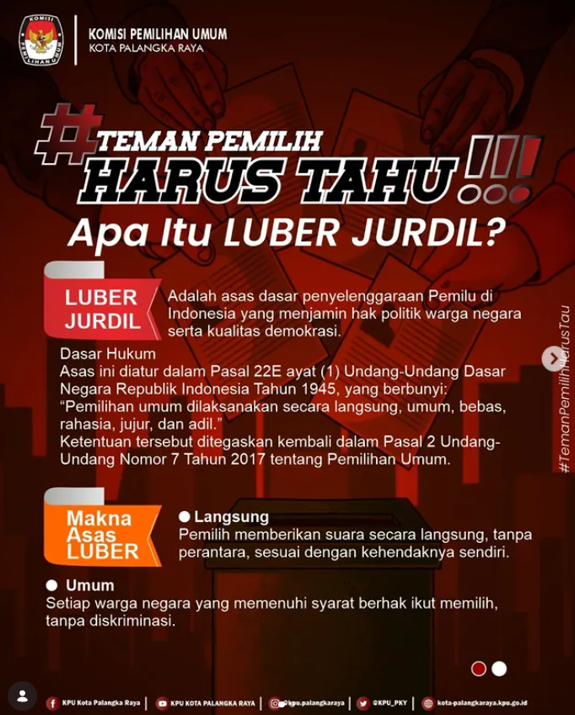 #TemanPemilu Harus Tahu!! Apa Itu Luber Jurdil?