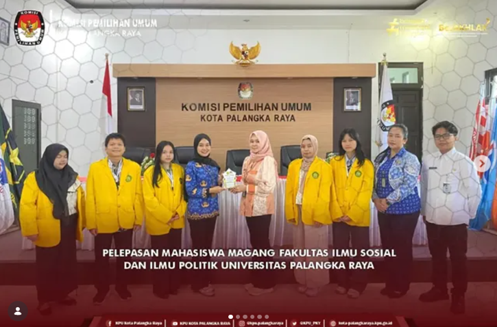 Pelepasan Mahasiswa Magang Fakultas Ilmu Sosial dan Ilmu Politik Universitas Palangka Raya