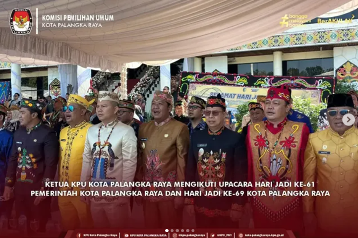 Upacara Hari Jadi Ke-61 Pemerintah Kota Palangka Raya dan Hari Jadi ke-69 Kota Palangka Raya