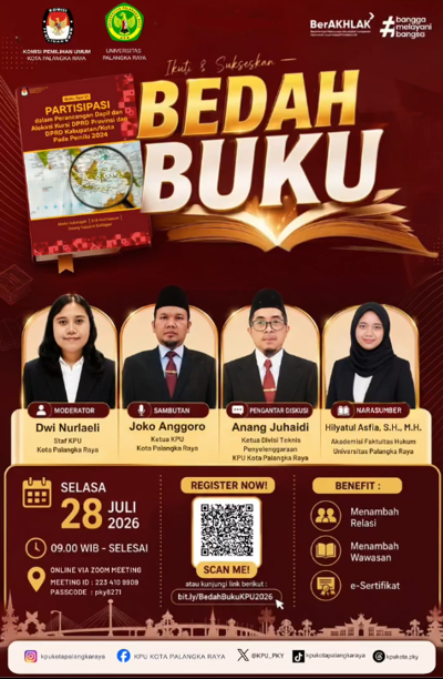 Ikut & Sukseskan Bedah Buku, Selasa 28 Juli 2026
