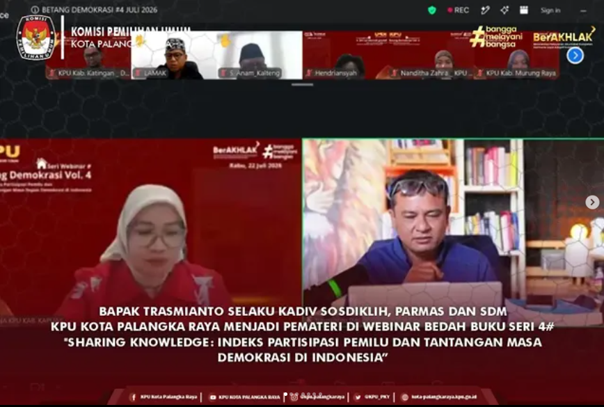 BAPAK TRASMIANTO SELAKU KADIV SOSDIKLIH, PARMAS DAN SDM KPU KOTA PALANGKA RAYA