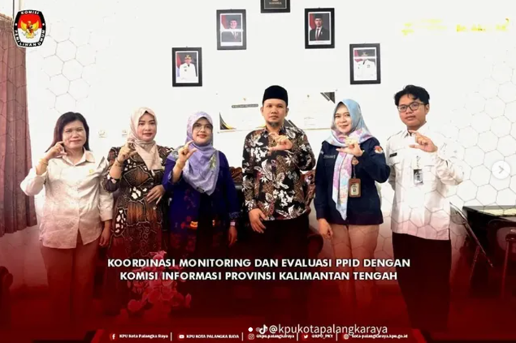 Koordinasi Monitoring dan Evaluasi PPID dengan Komisi Informasi Provinsi Kalimantan Tengah
