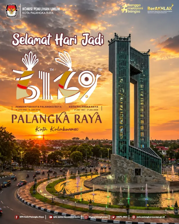 Selamat Hari Jadi 61 69 Palangka Raya Kota Kolaborasi
